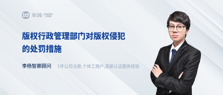版权行政管理部门对版权侵犯的处罚措施