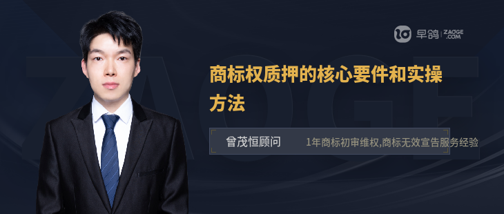 商標(biāo)權(quán)質(zhì)押的核心要件和實(shí)操方法