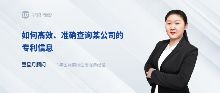 如何高效、准确查询某公司的专利信息