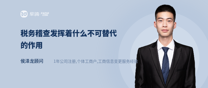 税务稽查发挥着什么不可替代的作用