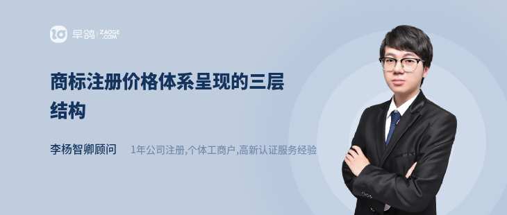 商标注册价格体系呈现的三层结构
