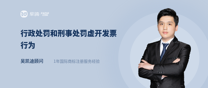 行政处罚和刑事处罚虚开发票行为