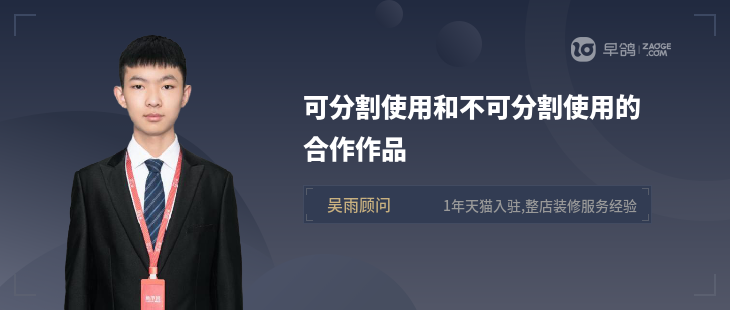 可分割使用和不可分割使用的合作作品